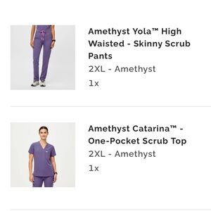 Figs Amethyst XXL set- yola high waisted and Catarina